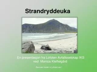 strandryddeuka