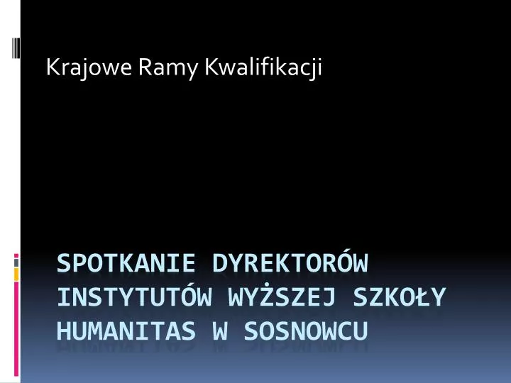 krajowe ramy kwalifikacji