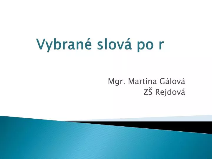 vybran slov po r