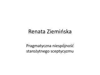 renata ziemi ska
