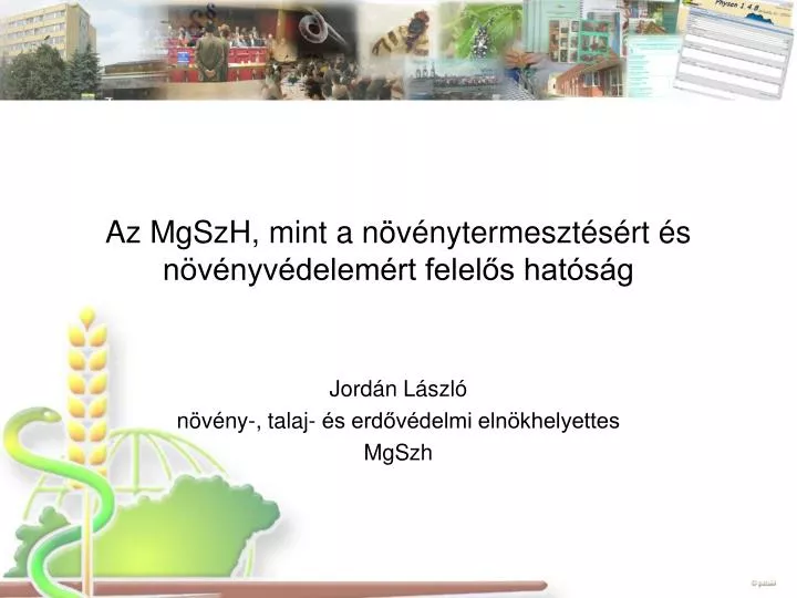 az mgszh mint a n v nytermeszt s rt s n v nyv delem rt felel s hat s g