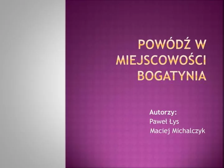 pow d w miejscowo ci bogatynia