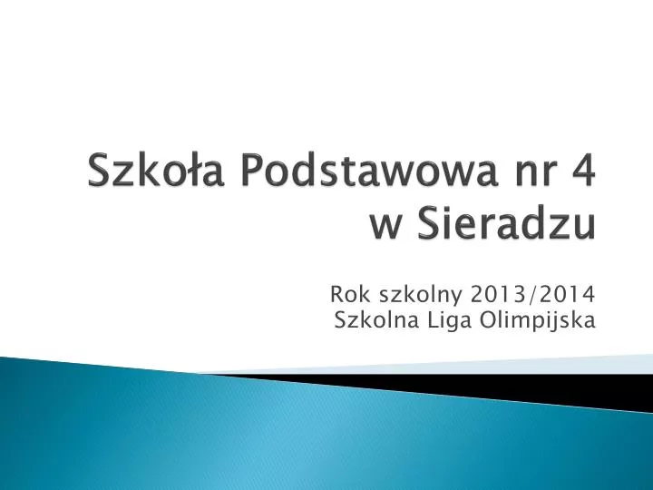 szko a podstawowa nr 4 w sieradzu