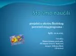 Što smo naučili - slide 1