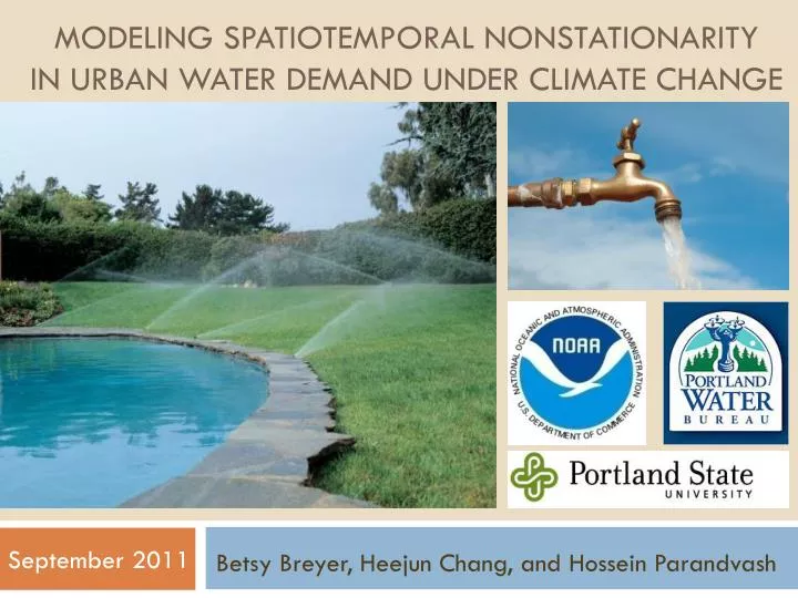 modeling spatiotemporal nonstationarity in urban water demand under climate change