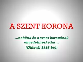 a szent korona