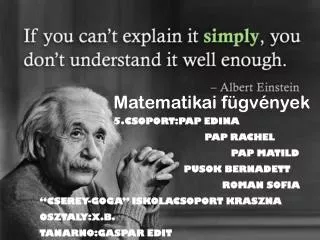 matematikai f gv nyek