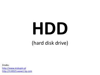 hdd hard disk drive