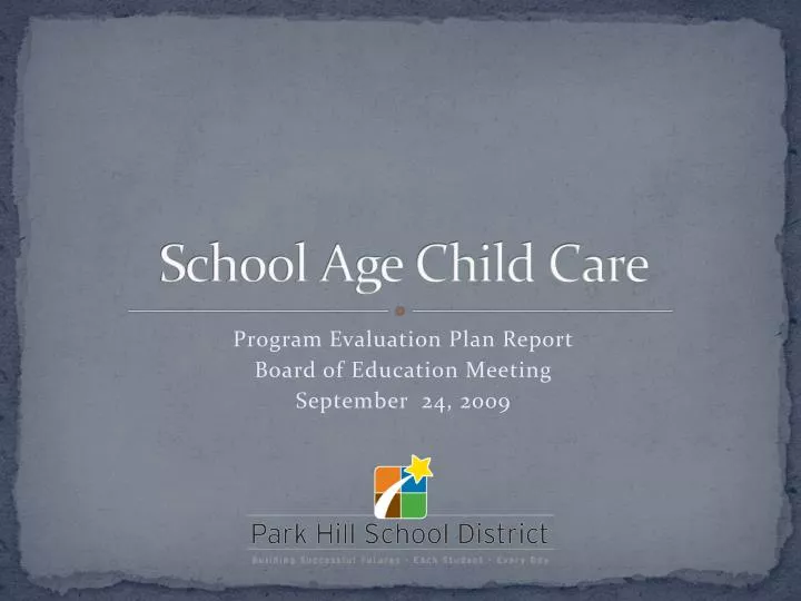 school age child care