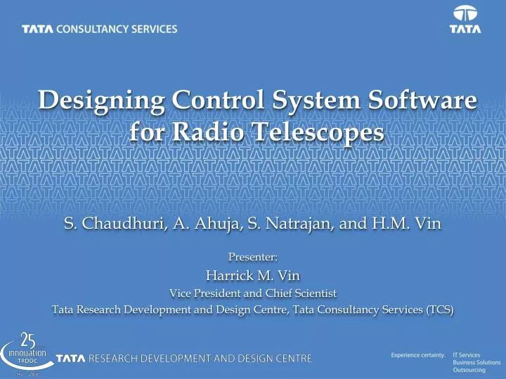 designing control system software for radio telescopes