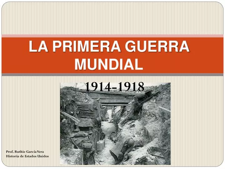 la primera guerra mu ndial