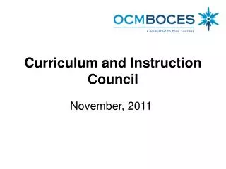 Curriculum and Instruction Council