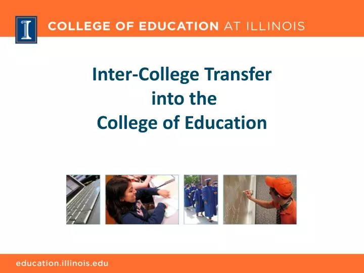 inter college transfer into the college of education