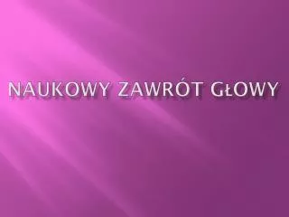 naukowy zawr t g owy