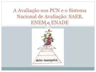 a avalia o nos pcn e o sistema nacional de avalia o saeb enem e enade