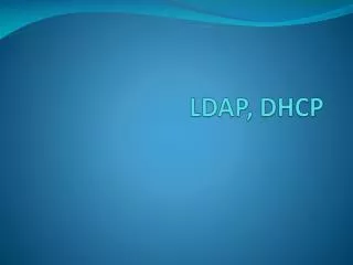 ldap dhcp