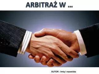 arbitra w