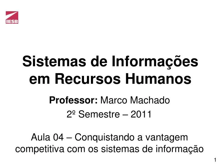 sistemas de informa es em recursos humanos
