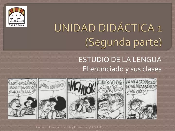 PPT - UNIDAD DIDÁCTICA 1 ( Segunda Parte ) PowerPoint Presentation ...