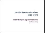 Avaliação educacional em larga escala - slide 1