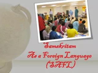 Samskritam As a Foreign Language (SAFL)