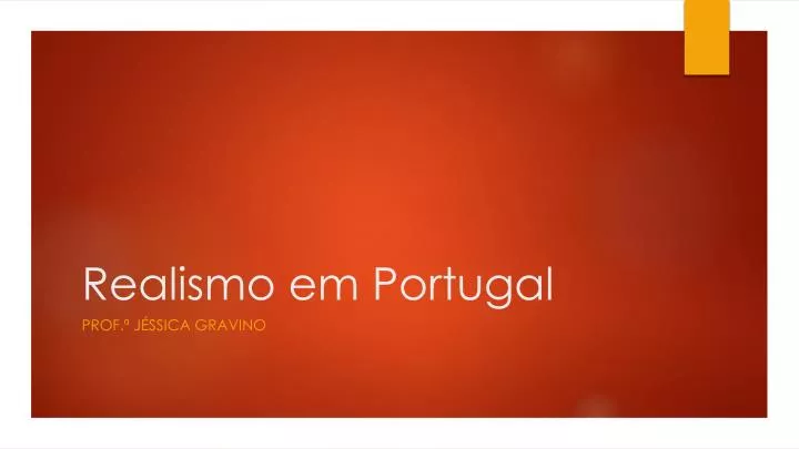 realismo em portugal