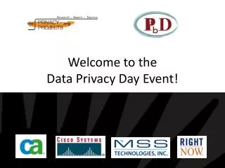 Welcome to the Data Privacy Day Event!