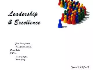 Leadership &amp; Excellence