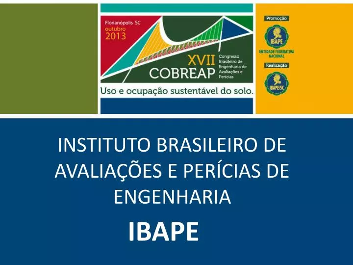 instituto brasileiro de avalia es e per cias de engenharia