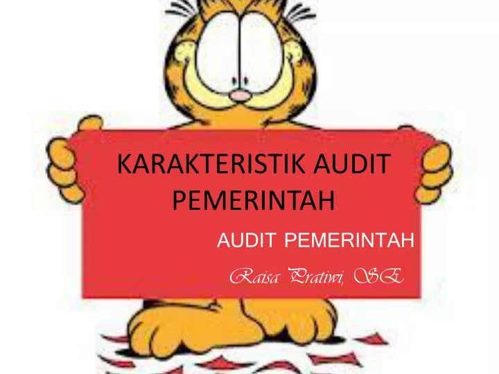 karakteristik audit pemerintah