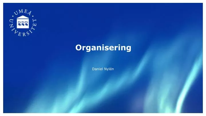 organisering