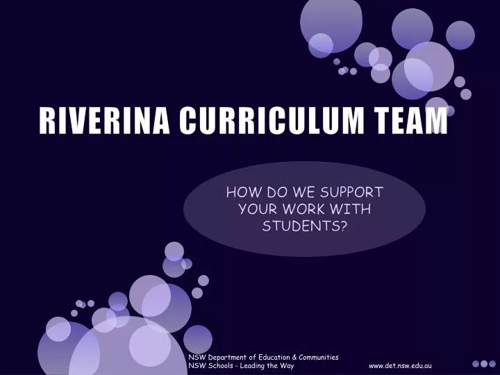 riverina curriculum team