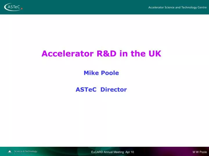 accelerator r d in the uk
