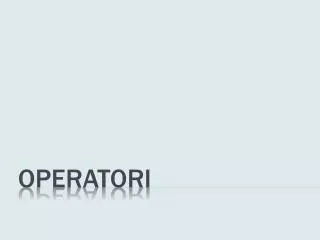 operatori