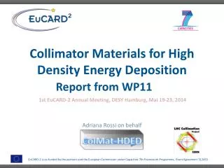 Collimator Materials for High Density Energy Deposition Report from WP11