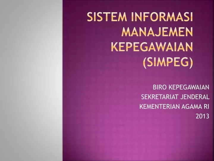 sistem informasi manajemen kepegawaian simpeg