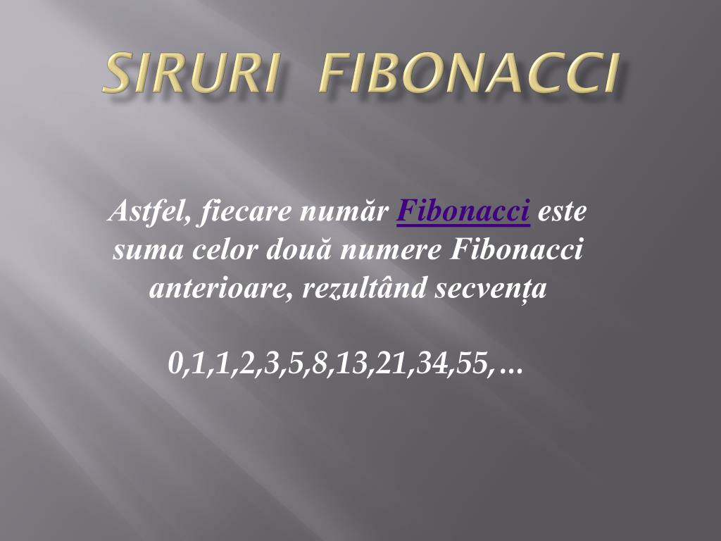 PPT - Siruri fibonacci PowerPoint Presentation, free download - ID:6277700