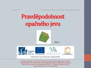pravd podobnost opa n ho jevu