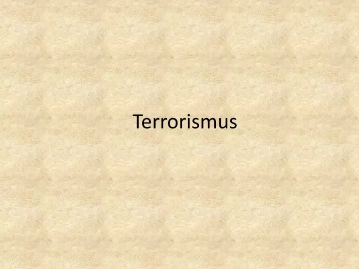 terrorismus