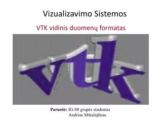 vizualizavimo sistemos