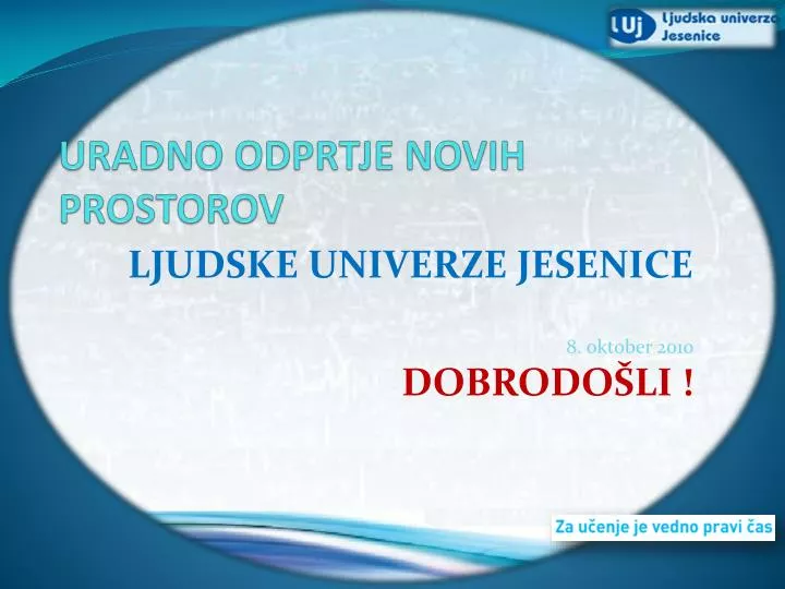 uradno odprtje novih prostorov