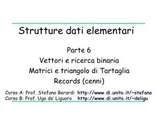 strutture dati elementari