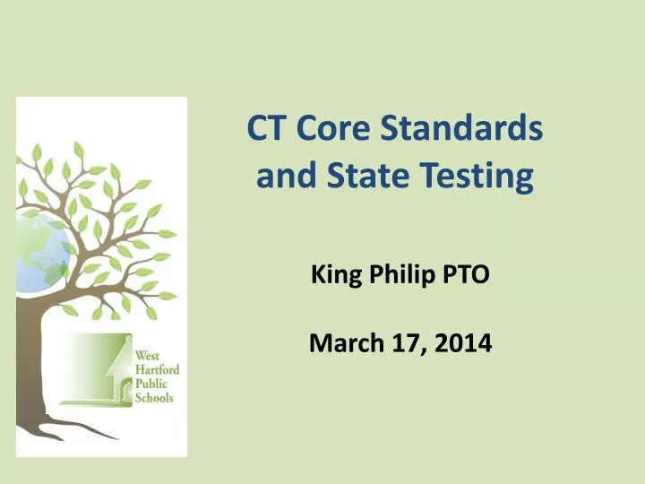 ct core standards and state testing