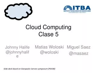 Cloud Computing Clase 5