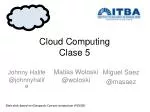 Cloud Computing Clase 5 - slide 1