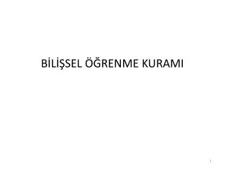 b l sel renme kurami