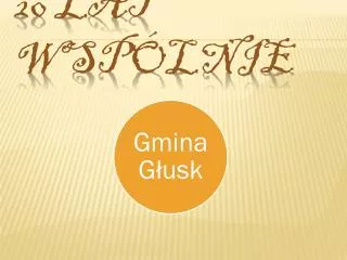 20 lat wsp lnie