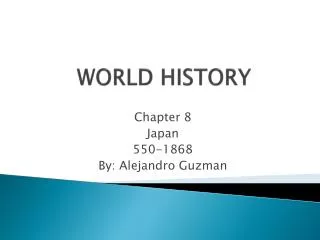 WORLD HISTORY