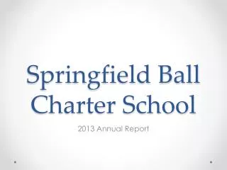 Springfield Ball Charter School