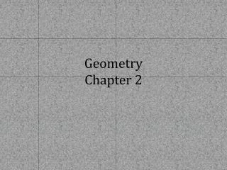 Geometry Chapter 2